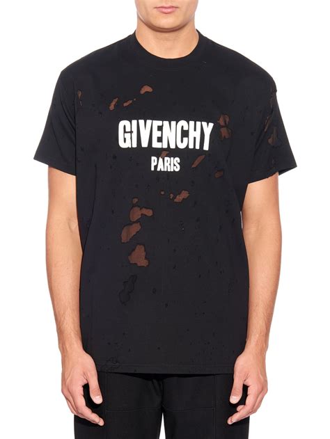 givenchy black columbian tee with rib|givenchy t shirt sale.